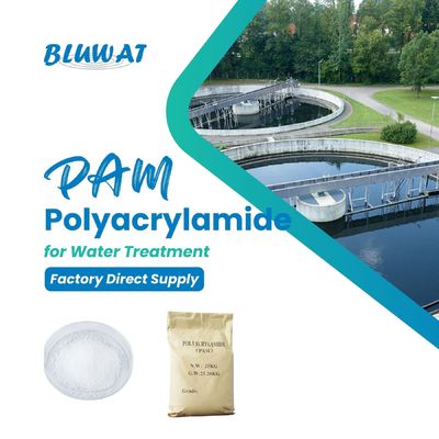 購入 水浄化化学品 カチオン式ポリアクリラミド Cpam 白 C3H5NO 産業廃棄物水処理 オンライン製造