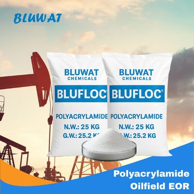 購入 塩耐性HPAMポリマーの分子重量 5-25million 高塩分性オイル貯蔵庫 25kg/袋 オンライン製造