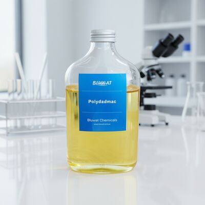 購入 PolyDADMAC DA506 50% 高固体超高粘度カチオンポリマー 水処理における細粒子の除去用 オンライン製造