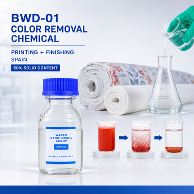買う BWD-01 スペインにおける繊維印刷および仕上げ用水分用50%色除去化学物質 オンライン製造