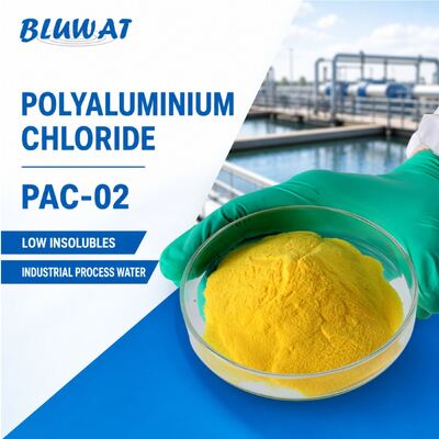 買う PAC-02 Polyaluminium Chloride 水処理用化学物質 最大0.1% 不溶性 30% Min Al2O3 含有量 スプレーで乾燥 オンライン製造