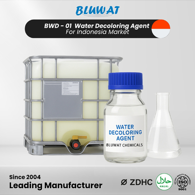 BWD‑01 水脱色剤 インドネシアの繊維染料パルプ製紙工場の廃水処理用