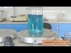 繊維の廃水の色が変わるのは?