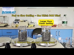 パム フロキュラント: どちらがスラムをより早く堆積させるのか?