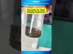 #砂洗浄廃棄水のための水分溶媒 #ポリアクリラミド反応テスト!